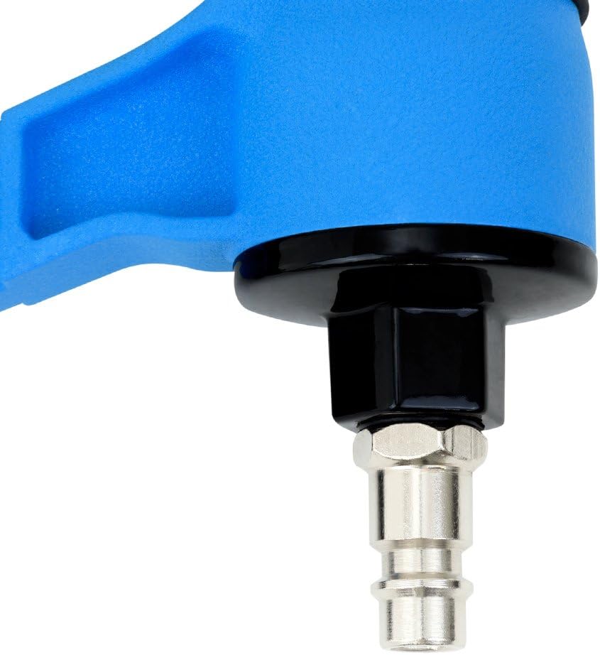 MONZANA® Druckluftschlauch Aufroller Automatisch 10m 1/4' Schlauchtrommel 12 bar 180° Schwenkbar inkl Drucklufttacker 2in1 Klammern Nägel Kompressor Set — Ansicht 4