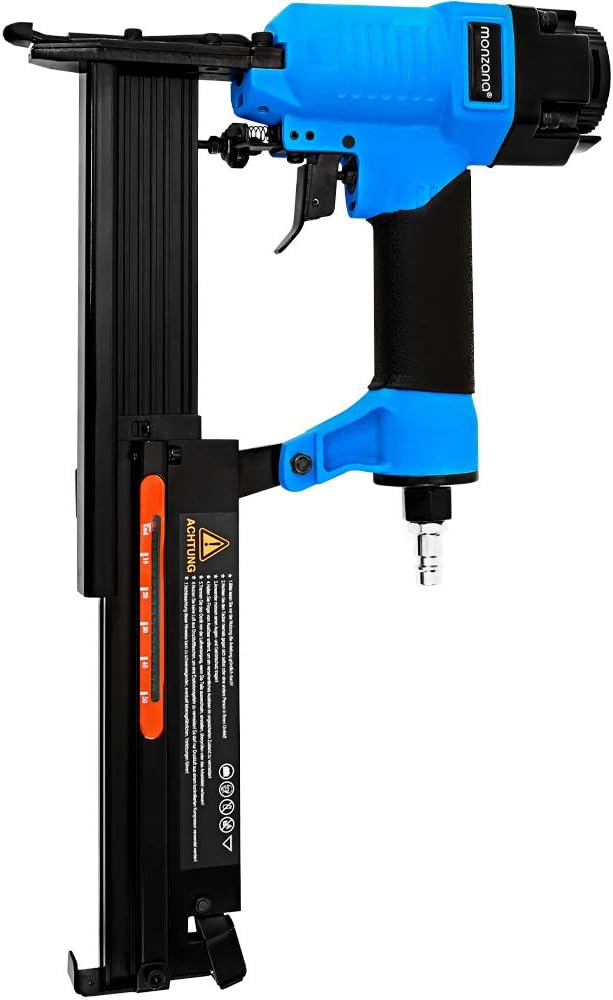 MONZANA® Drucklufttacker 2in1 1/4' 7,5bar Füllstandsanzeige Koffer inkl. Klammern und Nägel Druckluftnagler Klammergerät — Ansicht 6