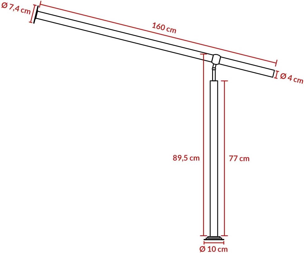 MONZANA® Edelstahl Eingangsgeländer 160cm Pflegeleicht Innen Außen Handlauf Wandhandlauf Treppengeländer — Ansicht 6
