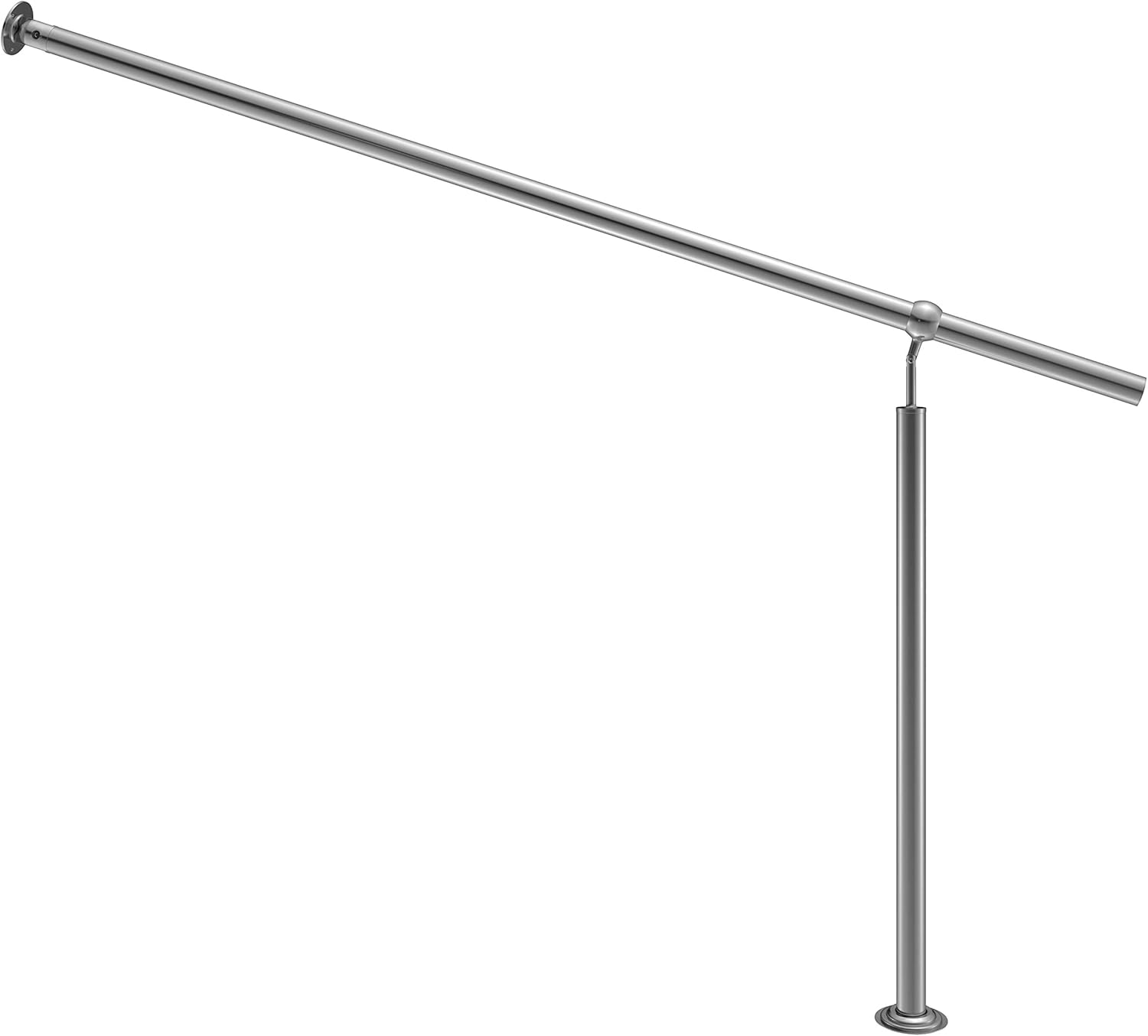 MONZANA® Edelstahl Eingangsgeländer 160cm Pflegeleicht Innen Außen Handlauf Wandhandlauf Treppengeländer