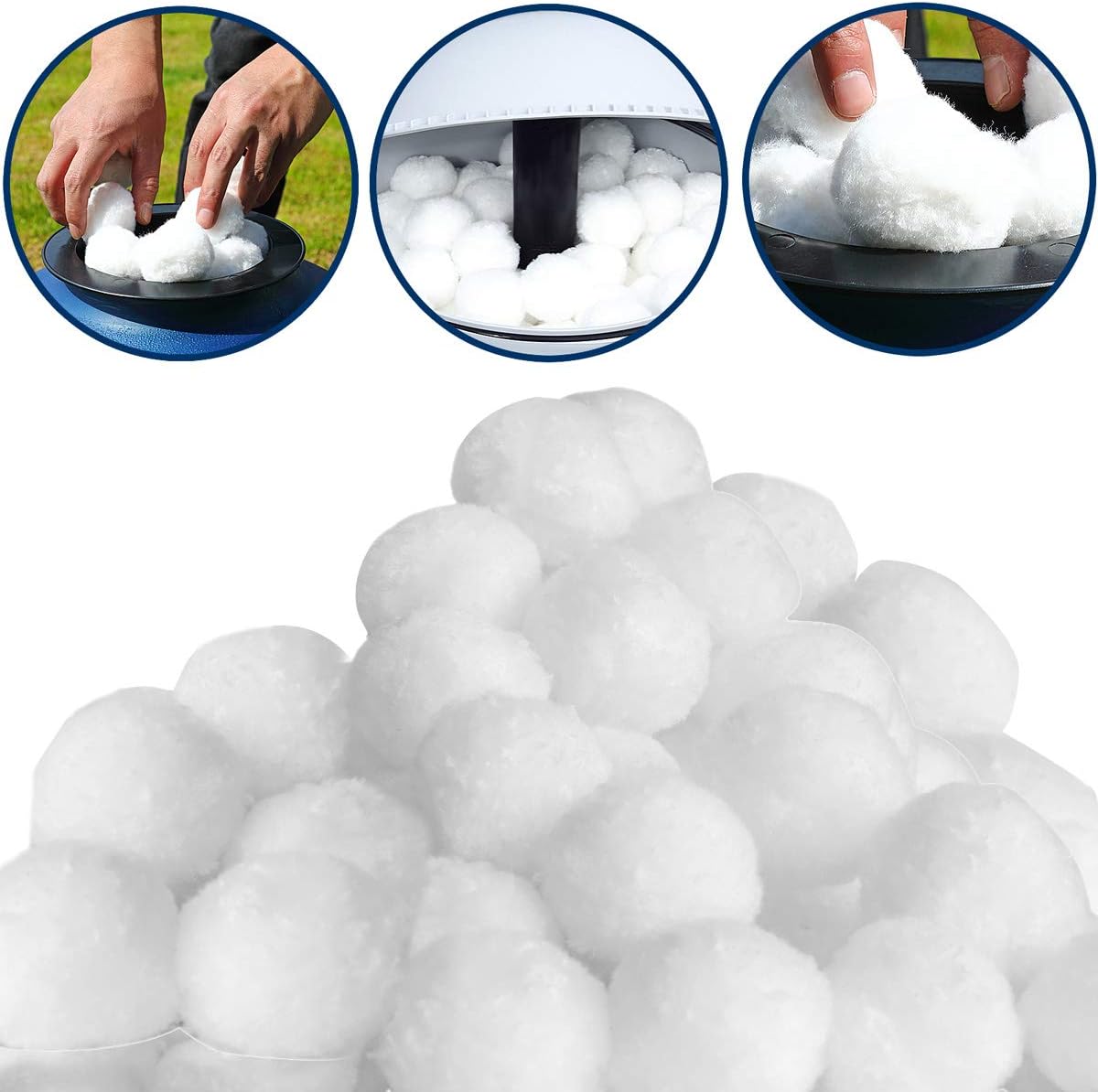 Monzana Filterbälle 700g ersetzen 25kg Filtersand für Pool Schwimmbad Aquarium Teich Sandfilteranlage Filterkugeln Filter Balls — Ansicht 5