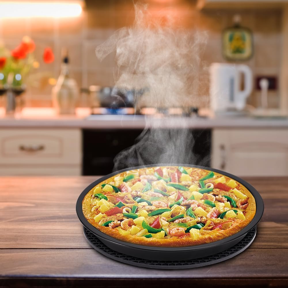 MONZANA® Heißluftfritteuse Zubehör XL 6,5L Fritteuse Set 9tlg mit Brotbackkorb Pizzapfanne Silikonpfanne Grillrost Spieße — Ansicht 6