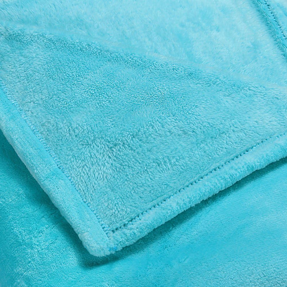 monzana® Kuscheldecke flauschig 150x200 cm extra weich & warm gemütliche Wohndecke Sofadecke Tagesdecke Fleece Blau — Ansicht 4
