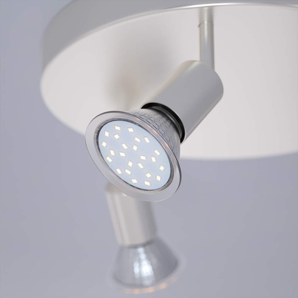 Monzana LED Deckenstrahler Spot Lampe 3 flammig rund 9W schwenkbar GU10 mit Leuchtmittel Spotleuchte Deckenlampe Leuchte — Ansicht 4
