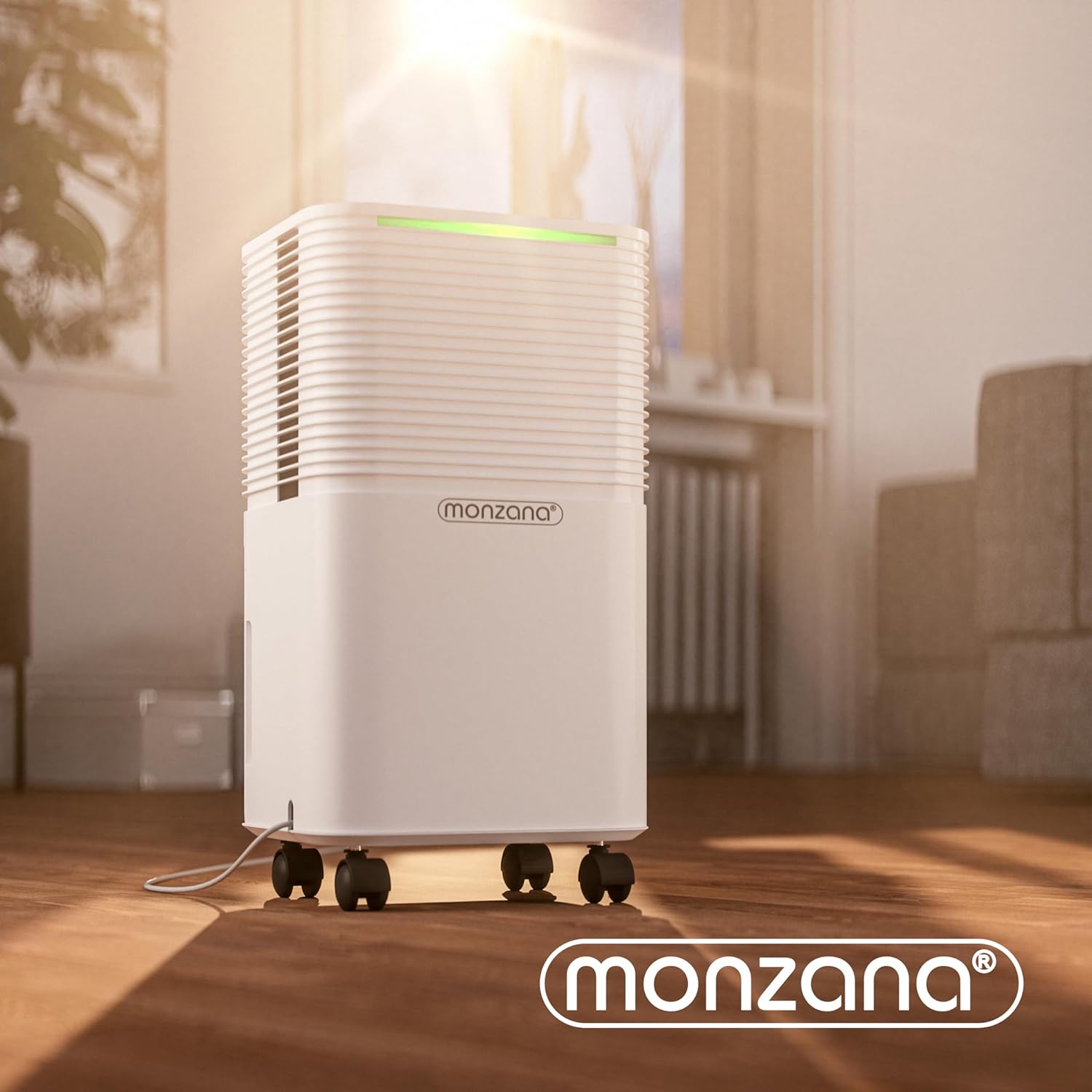 MONZANA® Luftentfeuchter elektrisch 15-20m2 12L/Tag LED-Display 24-Std-Timer Raumentfeuchter Bad Wohnung Raumluftentfeuchter Luftreiniger Allergiker — Ansicht 2