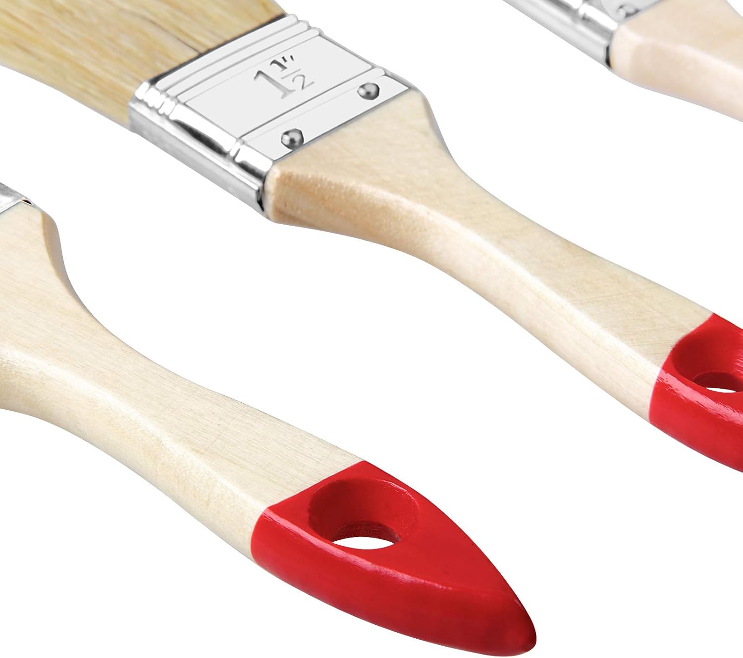 MONZANA® Malerpinsel 15tlg Set 3 versch. Größen für Holzlasur Lacke Farbe Pinselset Lasurpinsel Lackierpinsel Malpinsel — Ansicht 3