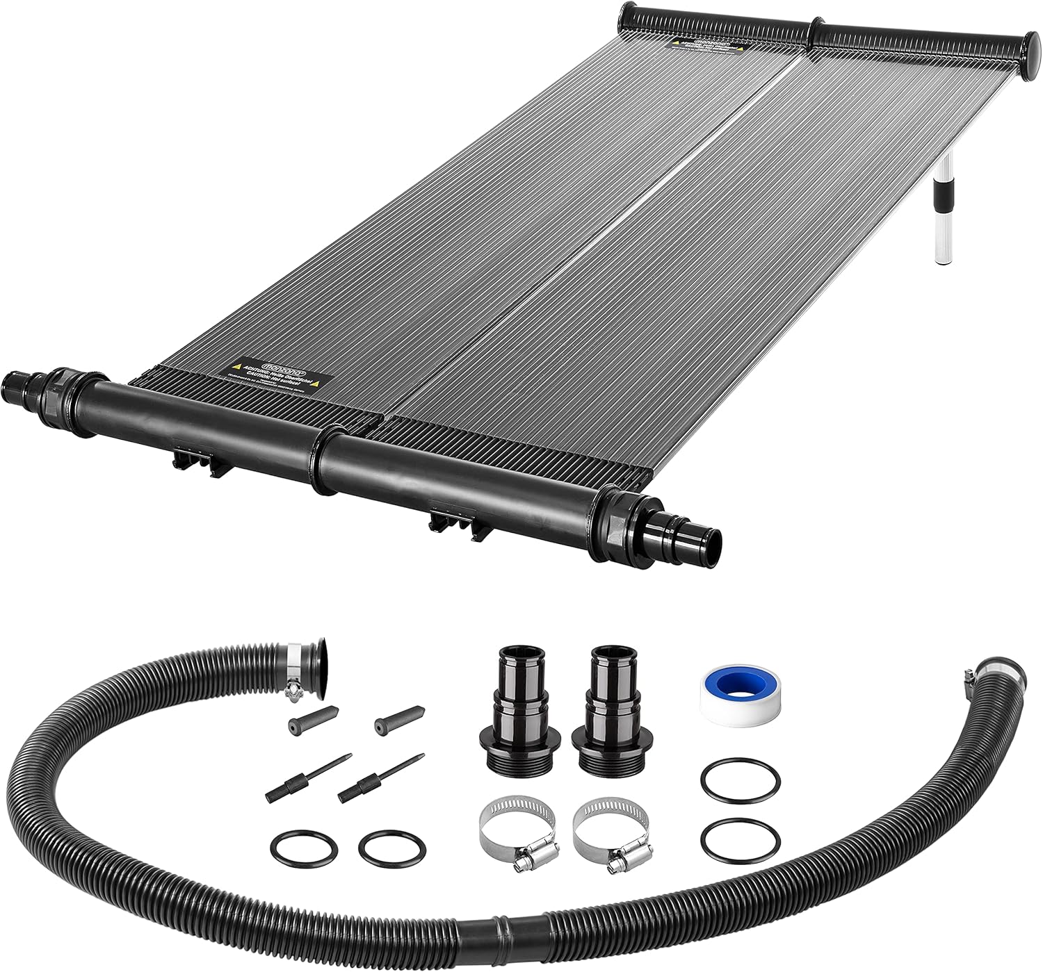 Monzana Pool Solarheizung mit Anschlüssen 38mm 116x66cm Höhenverstellbar Durchflussmenge 6200L/h Sonnenkollektor Heizung