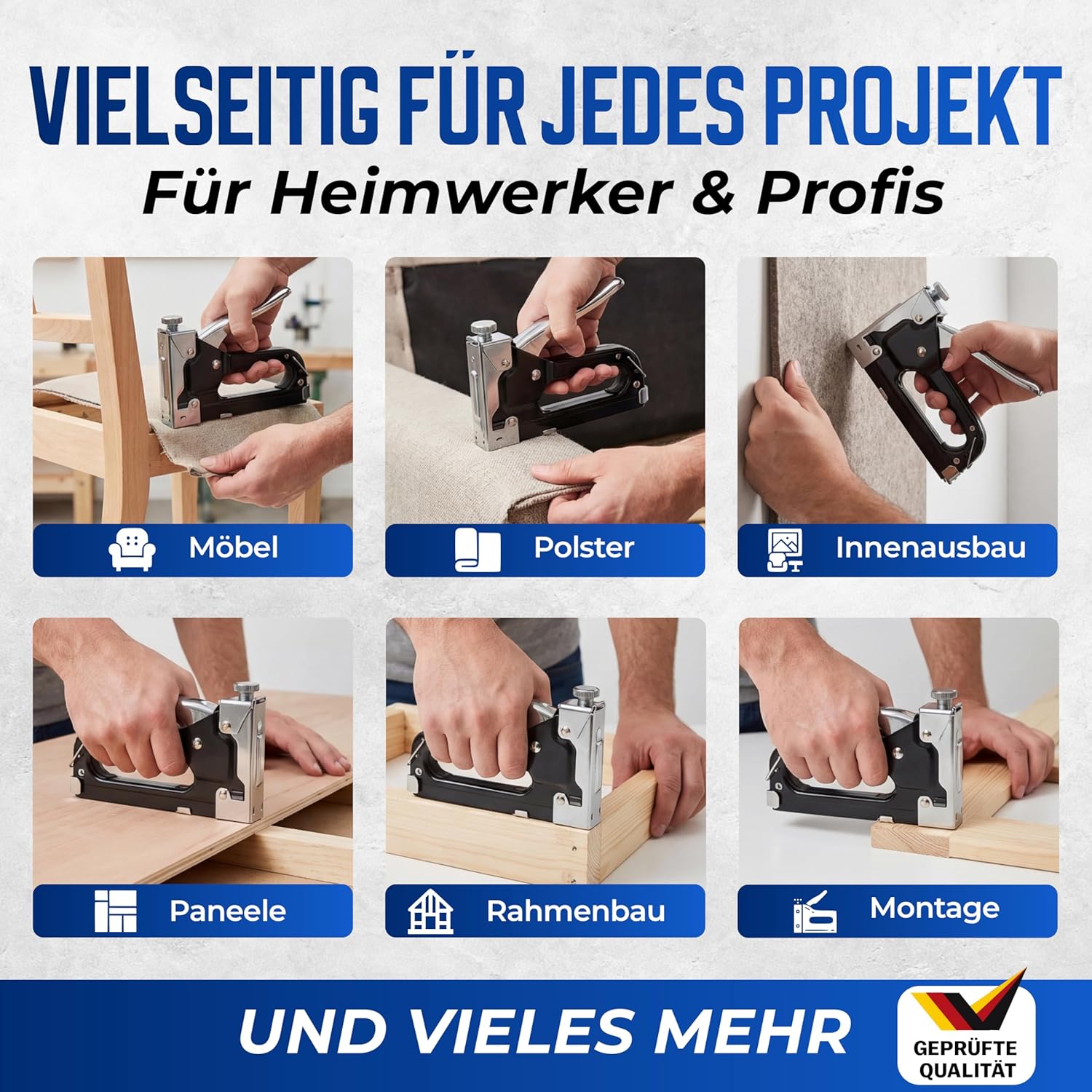 MONZANA® Tackerklammern 25 mm Verzinkt Passgenau für Druckluft Elektro Akku Tacker 5000 Stück 5,8 mm Für Montage Innenausbau Möbel — Ansicht 4