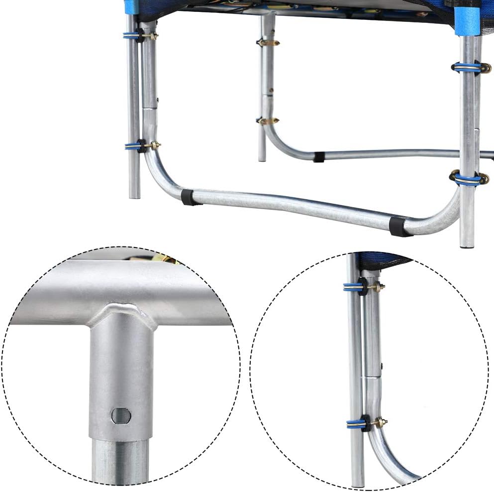 Monzana Trampolin Ø 244/305/366/426 cm Komplettset inkl. Sicherheitsnetz, Leiter, Randabdeckung & Zubehör Kindertrampolin Gartentrampolin — Ansicht 4