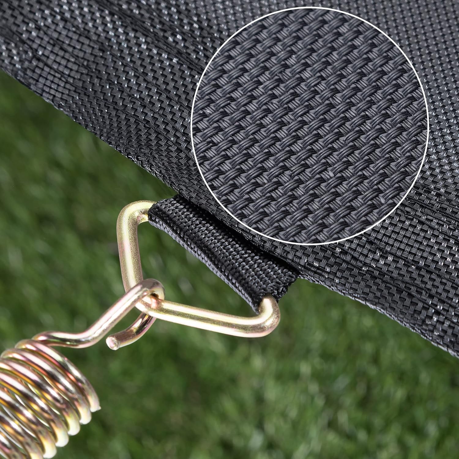 Monzana Trampolin Sprungtuch Ø 183/244/305/366/427 cm 30-96 Ösen 8-Fach vernäht UV-beständig 13,5-14 cm Feder 50-150 kg Garten Sprungmatte Ersatzteil — Ansicht 5