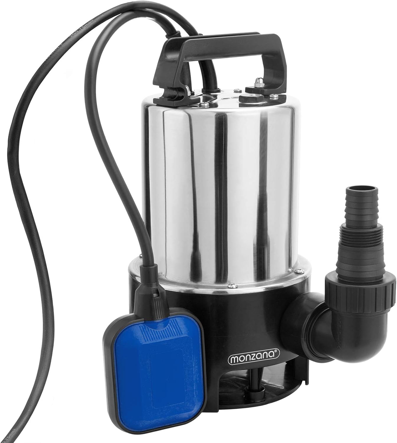 MONZANA® Wasserpumpe 11.500l/h 650 W Multiadapter Entwässerung Tauchpumpe Gartenpumpe Klarwasserpumpe Schmutzwasserpumpe