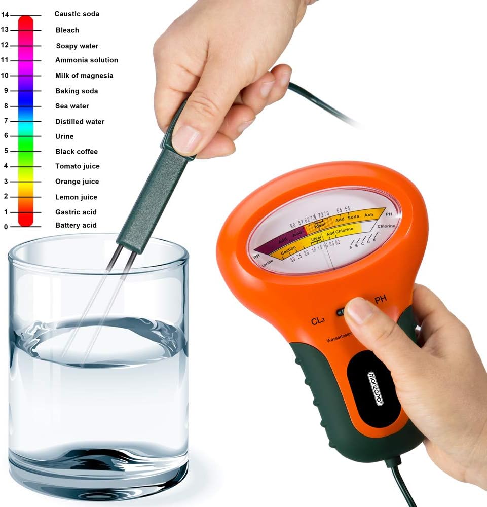 Monzana Wassertester Primeur für PH und Chlor 18x12x5cm — Ansicht 5