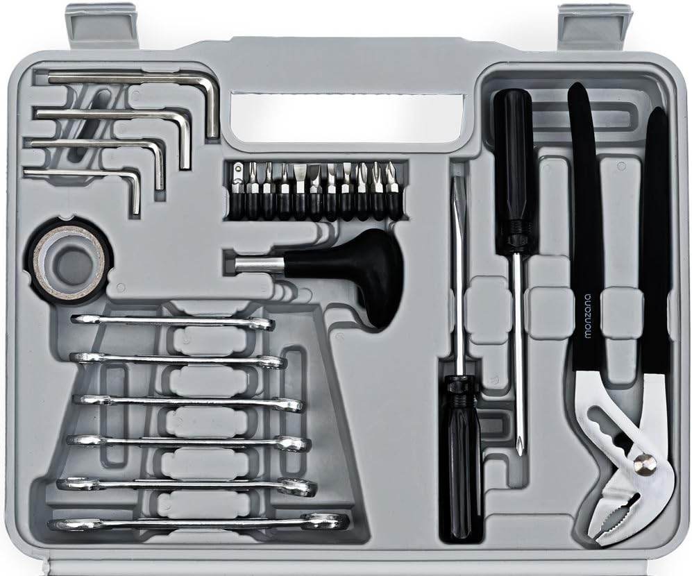 MONZANA® Werkzeugset 141 tlg. Werkzeugkasten Werkzeugkiste Werkzeugsatz Werkzeugkoffer Werkzeugbox Haushalt Heimwerker — Ansicht 5